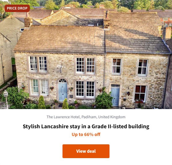 Stylish Lancashire stay in a Grade II-listed building