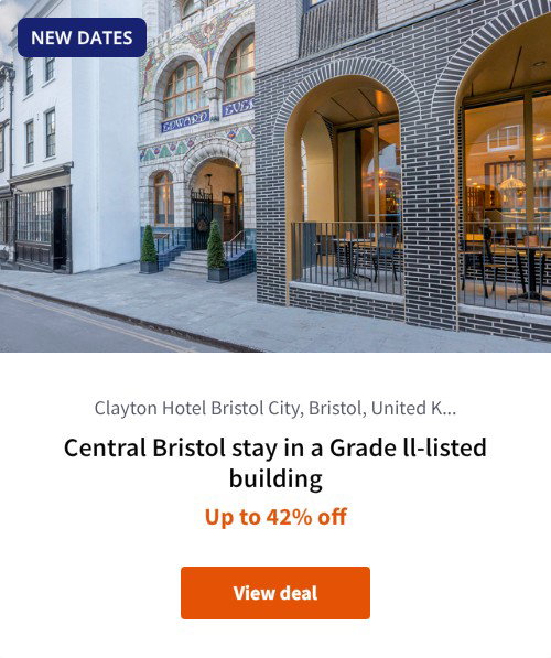 Central Bristol stay in a Grade ll-listed building