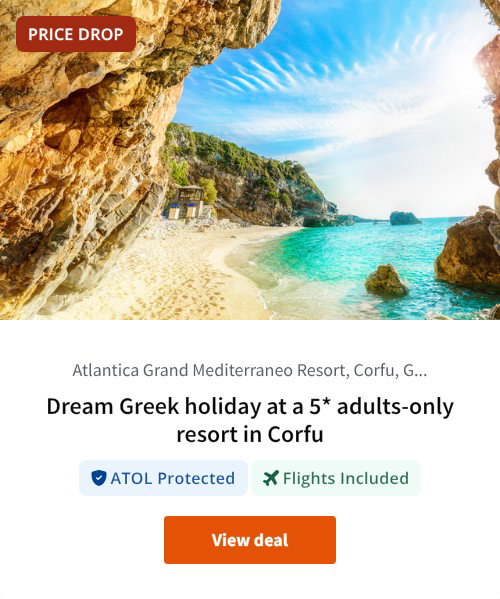 Dream Greek holiday at a 5* adults-only resort in Corfu