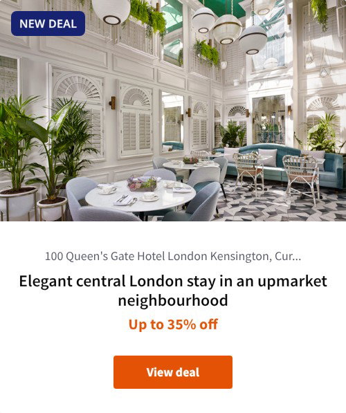 Elegant central London stay in an upmarket neighbourhood