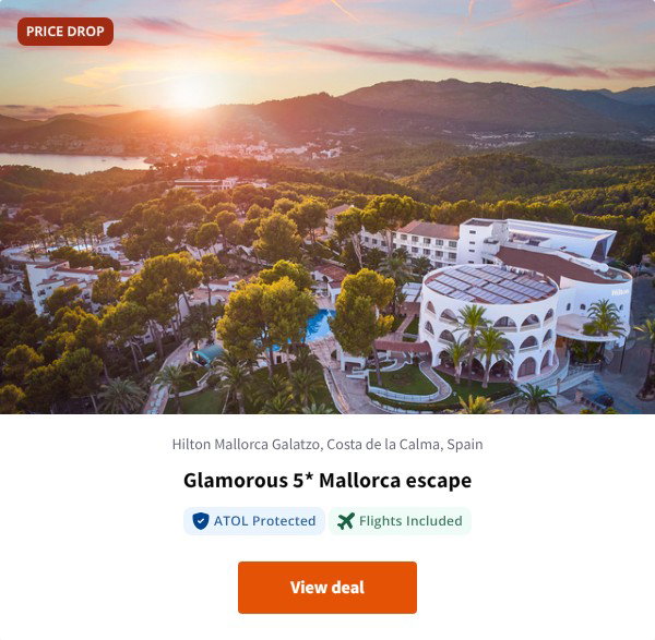 Glamorous 5* Mallorca escape