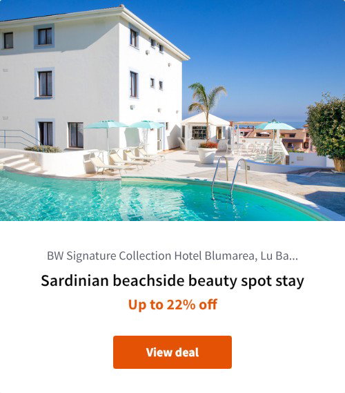 Sardinian beachside beauty spot stay