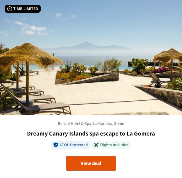 Dreamy Canary Islands spa escape to La Gomera
