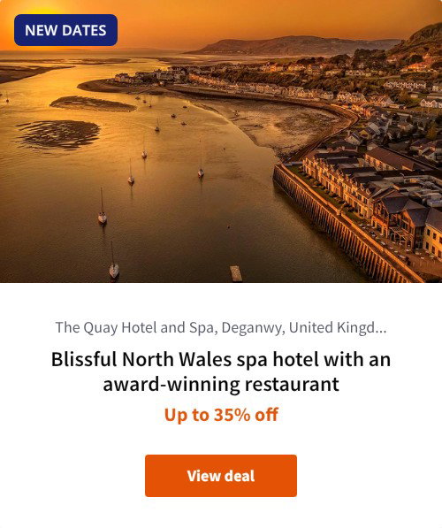 Blissful North Wales spa hotel with an award-winning restaurant
