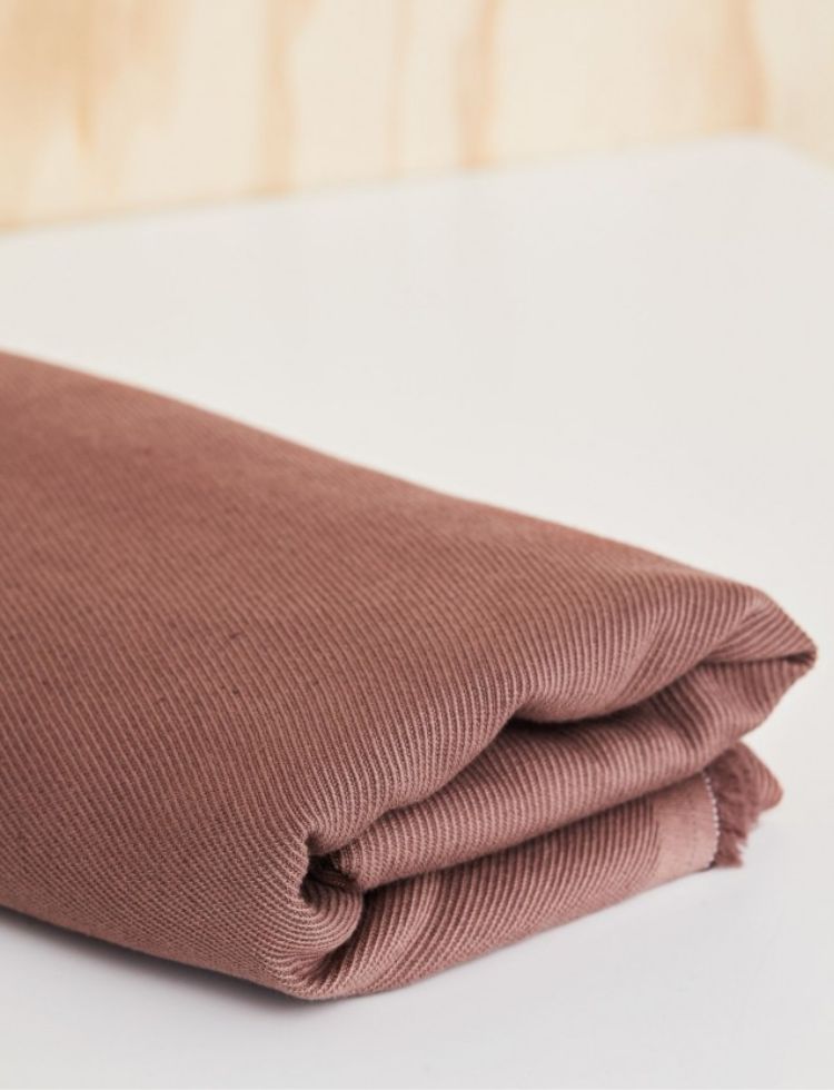 Mind The MAKER Linen Cotton Twill Fabric Old Rose