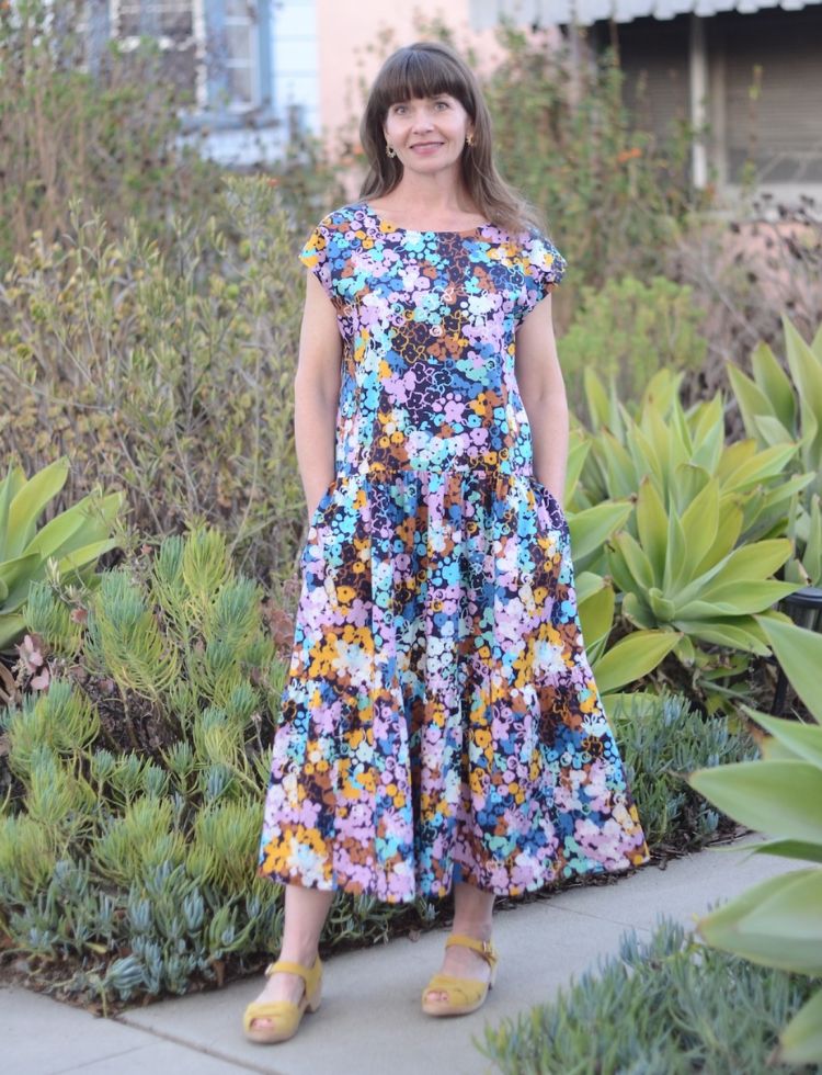 Katie Kennedy wearing the Darwen Dress