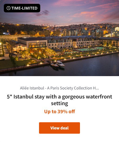 5* Istanbul stay with a gorgeous waterfront setting