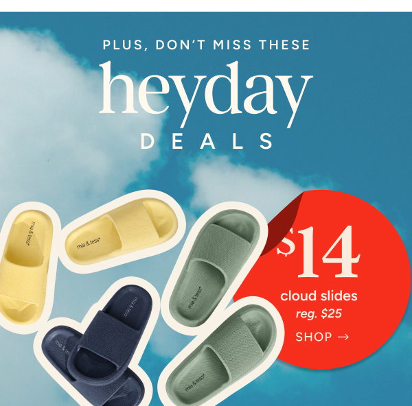 $14 Cloud Slides (reg. $25)