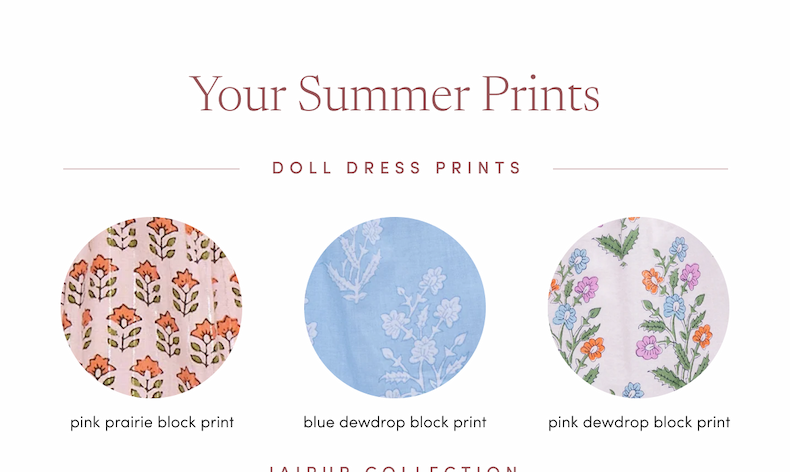 Doll Dress Collection