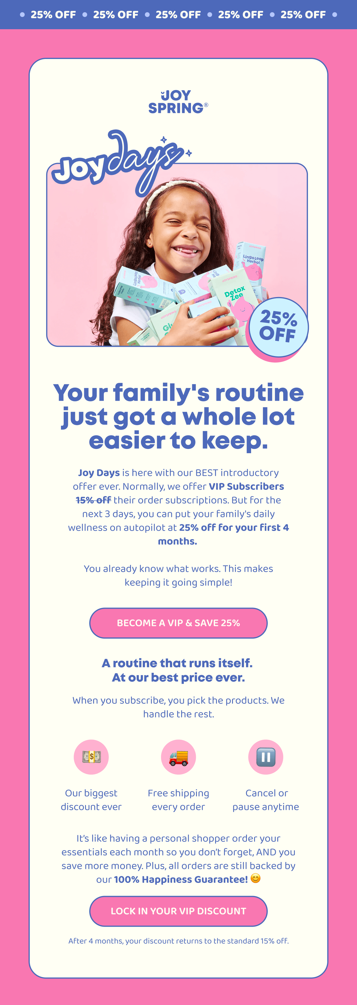 Lock in your VIP discount
