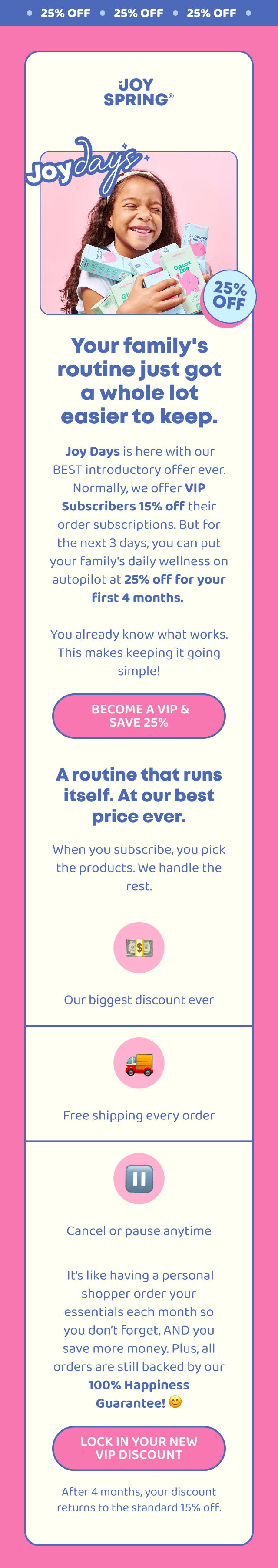 Lock in your VIP discount