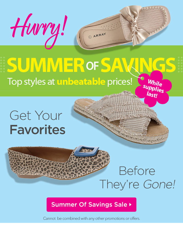 Shop Summer of Savings Sale