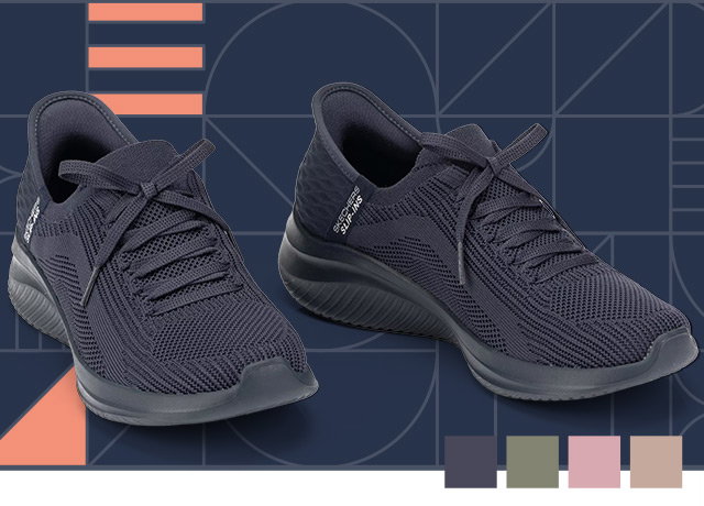 321897 SKECHERS Damen-Slipper Ultra Flex 3.0 Strick Hands Free Slip-ins®