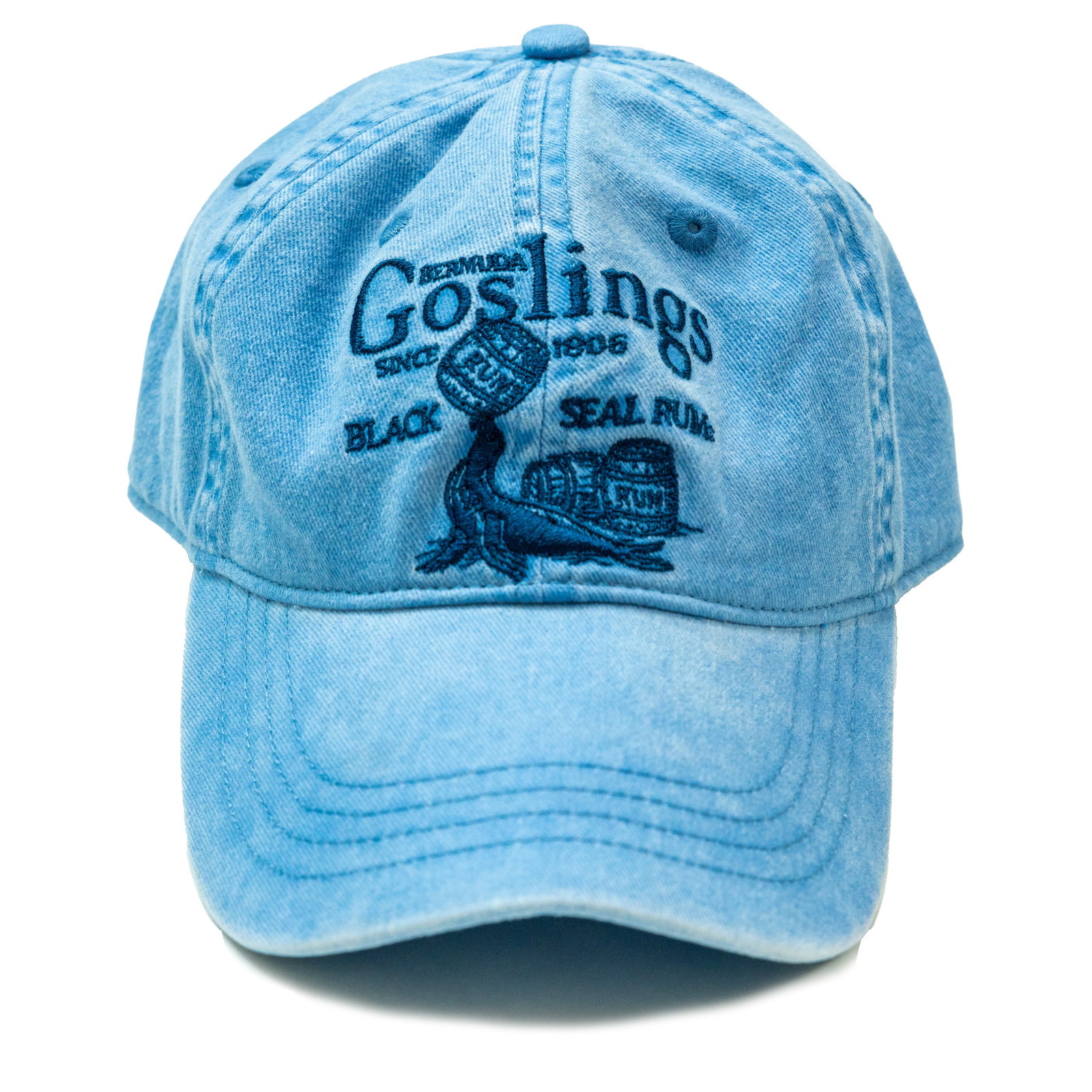 Image of Goslings x KJP Black Seal Rum Hat in Light Blue