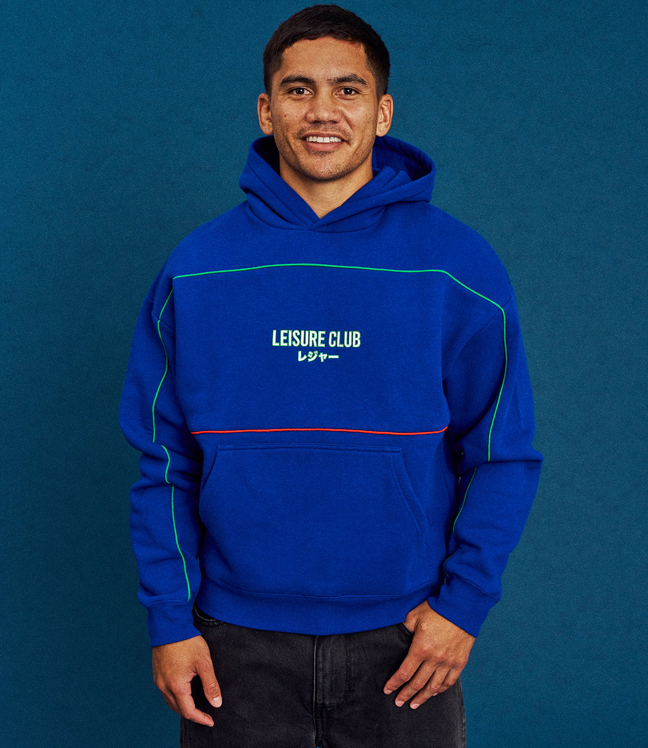 Taine Taupaki wears Smith wears the Team Hoodie