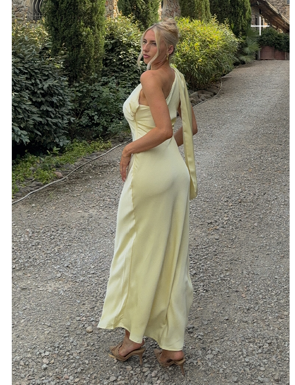 Elena Maxi Dress — Baby Yellow