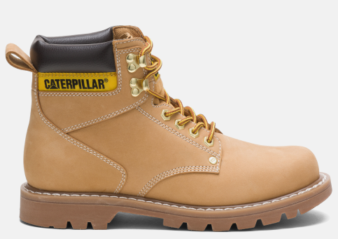 CAT Footwear - Men's Threshold Rebound Waterproof Composite Toe Work Boot - Bison colorway.