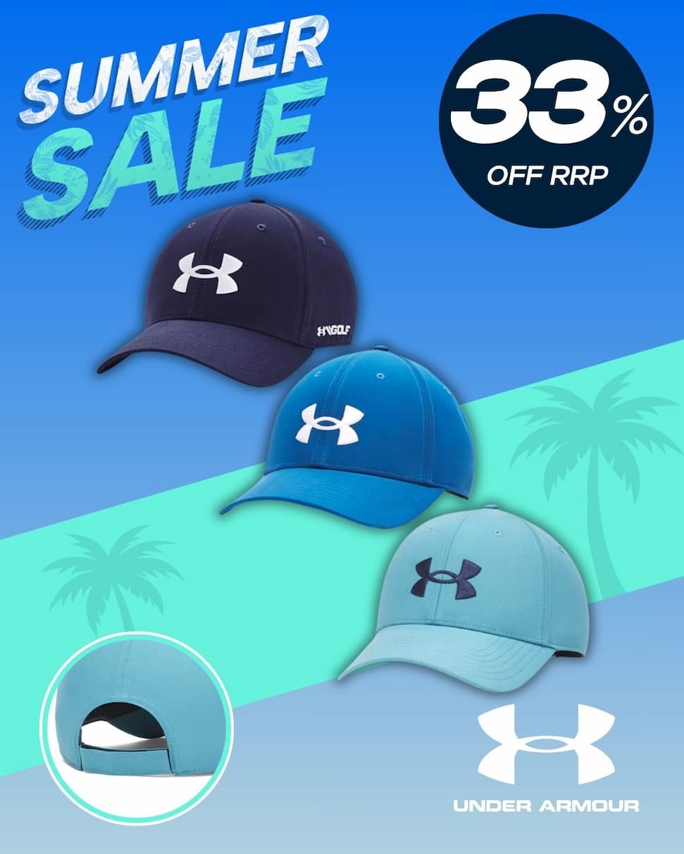 Under Armour Mens 2026 Golf96 Lightweight Woven Adjustable Baseball Cap