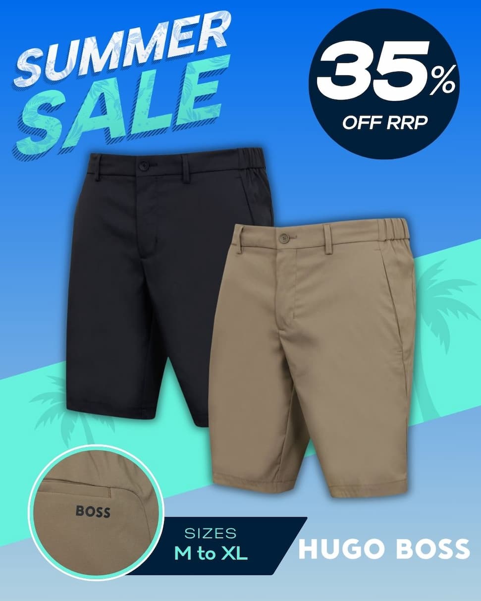 Hugo Boss Mens 2026 Phoenix Pro Four Way Stretch Quick Drying Golf Shorts