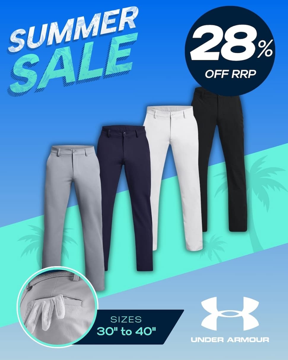 Under Armour Mens 2026 Matchplay Tapered 4 Way Stretch Golf Pants Trousers