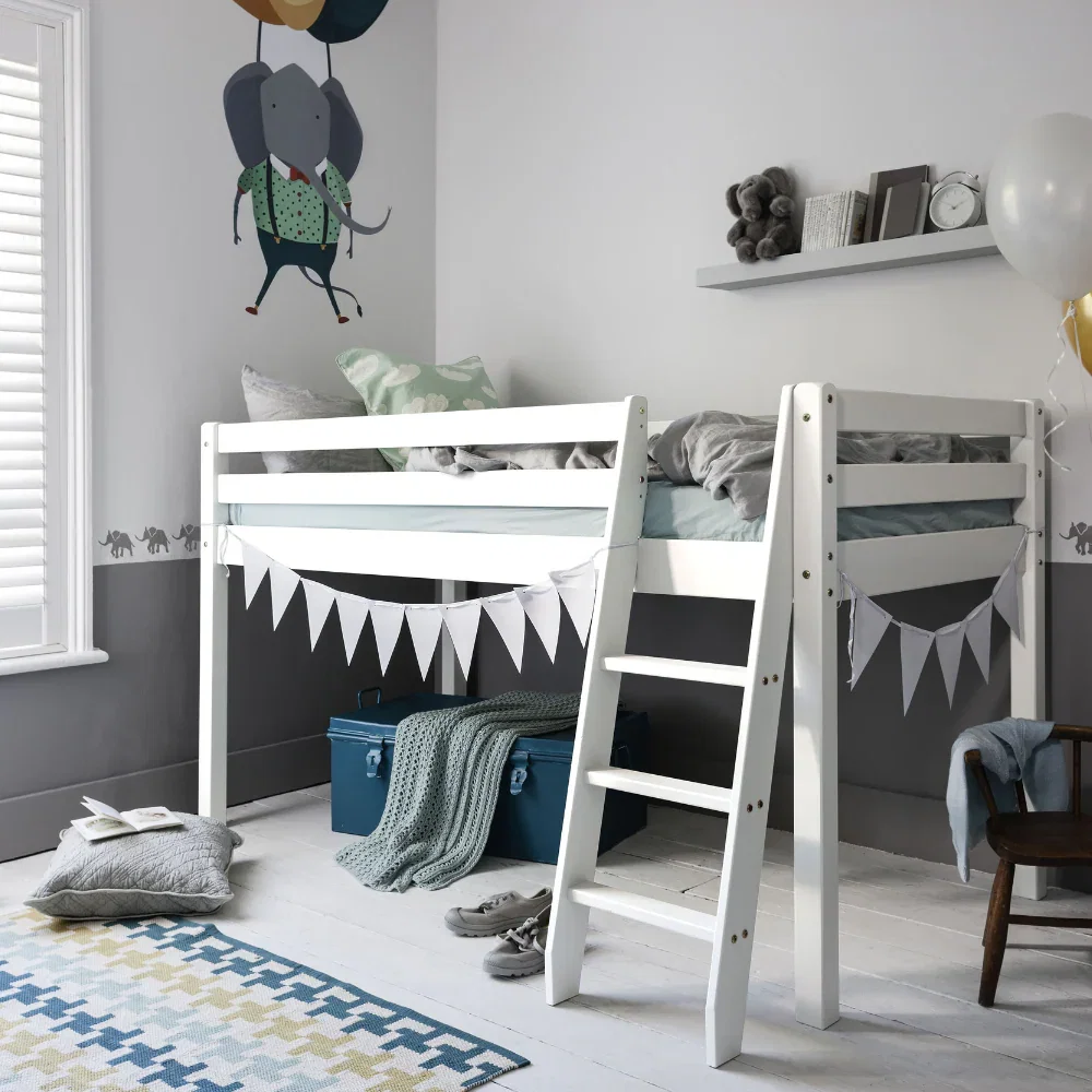 Image of Ontario Cabin Bed Midsleeper Shorty in Classic White