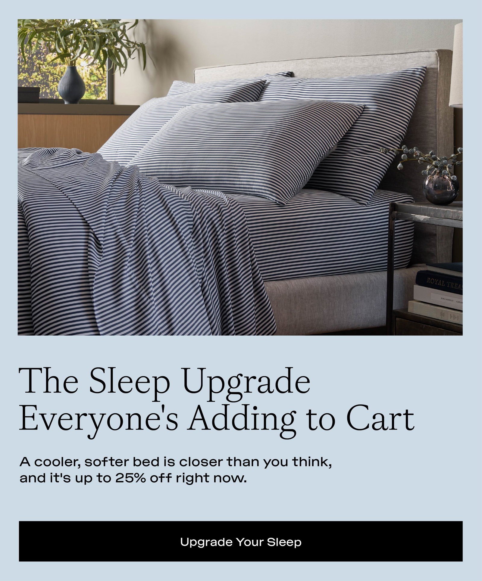 COOLER SHEETS. BETTER SLEEP. SHOP COZY DAYS.