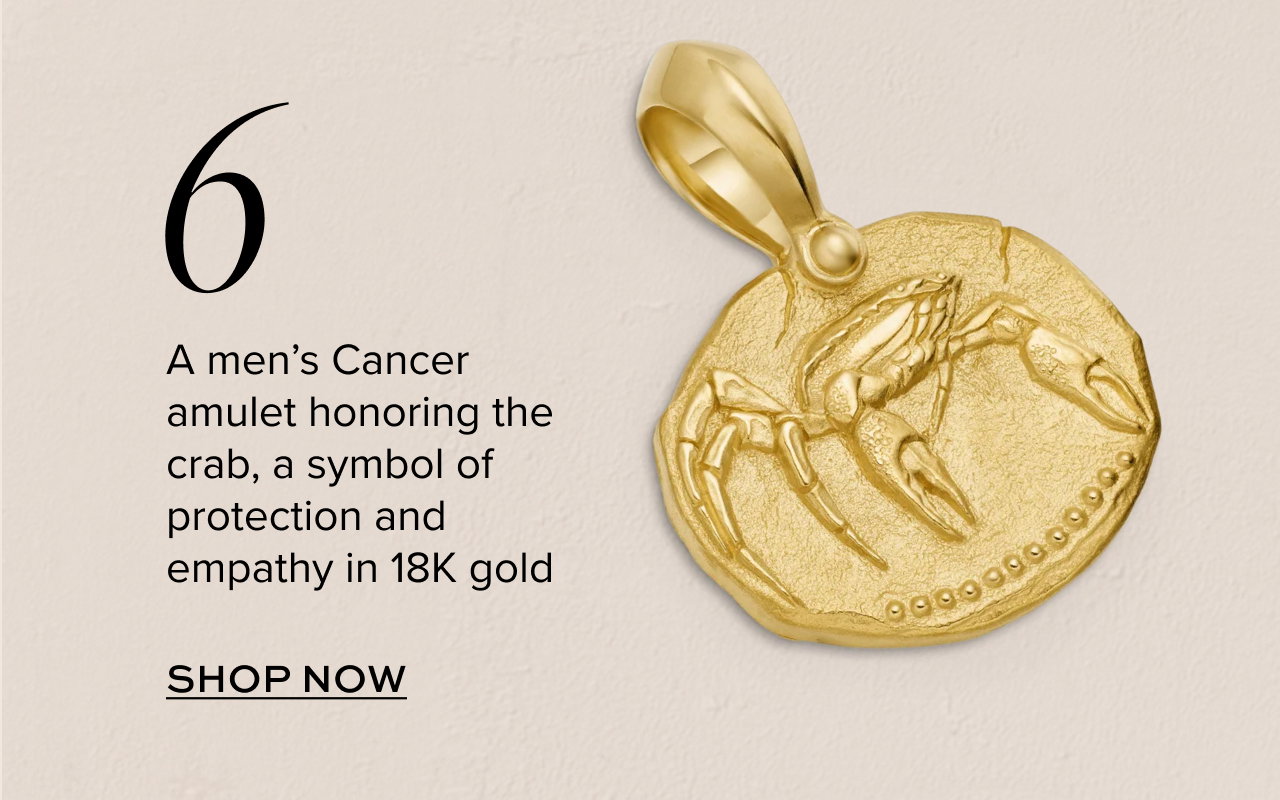 Cancer Amulet18K Yellow Gold, 17mm
