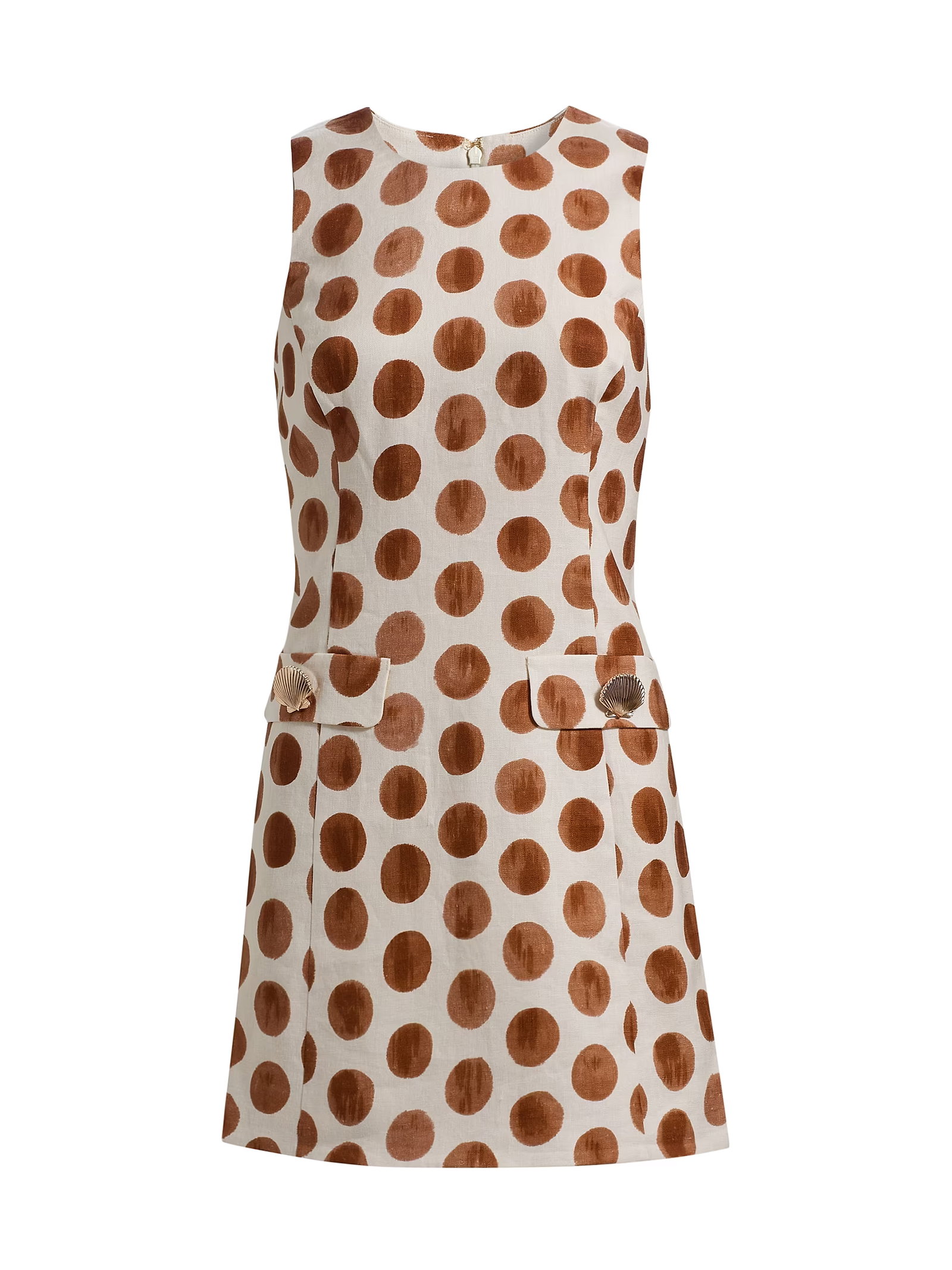 Cara Cara Posie Polka Dot Linen Minidress