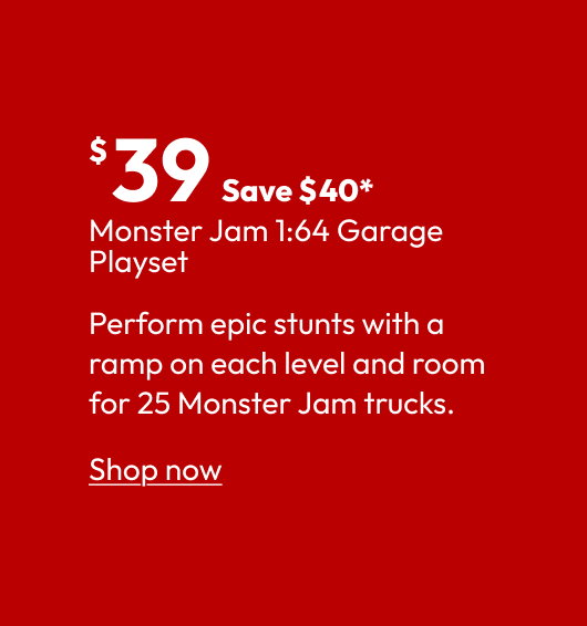 Monster Jam 1:64 Garage Playset