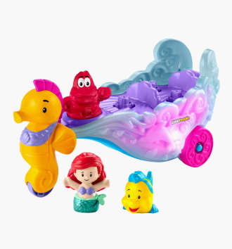 Little People Disney Princess Ariels Light-Up Sea Carriage