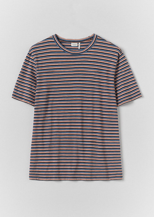 Theo Stripe Cotton Short Sleeve Tee