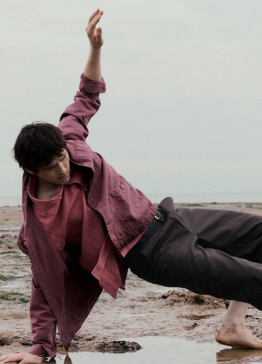 Arlo Garment Dyed Herringbone Jacket
