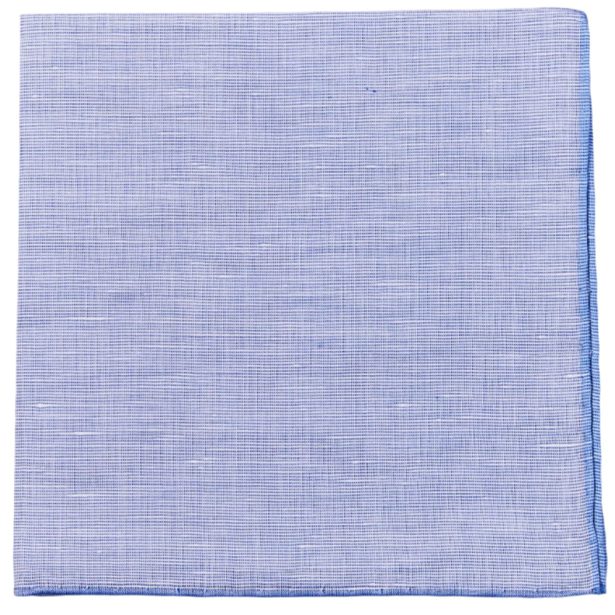 Image of Simonnot Godard Cotton/Linen Sky Blue Pocket Square