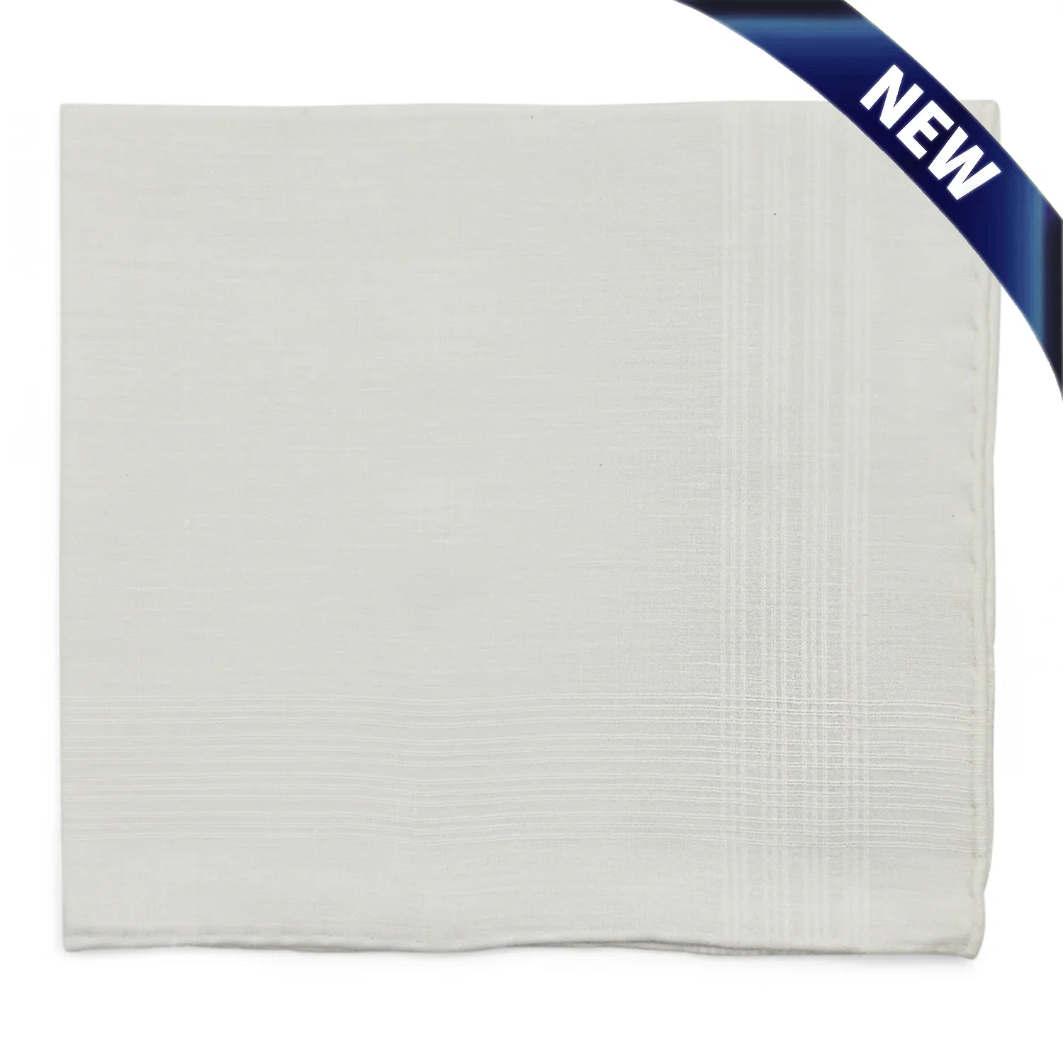 Image of Simonnot Godard Frasnoy White 100% Cotton Pocket Square