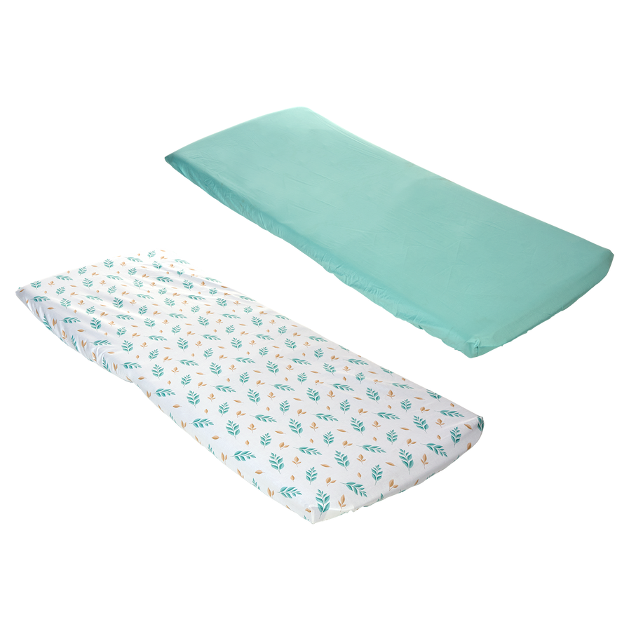 Environments® DreamStages™ Botanical + Sage Cotton Rest Mat Sheets - Set of 12