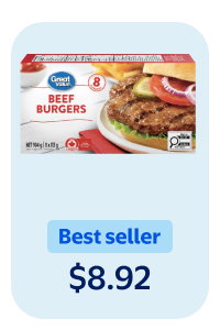 Frozen beef burgers
