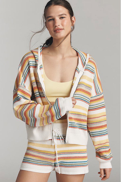 Daily Practice Thermal Zip-Up Cardigan