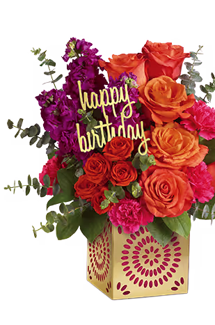 Your Wish Is Granted Birthday Cake Bouquet
