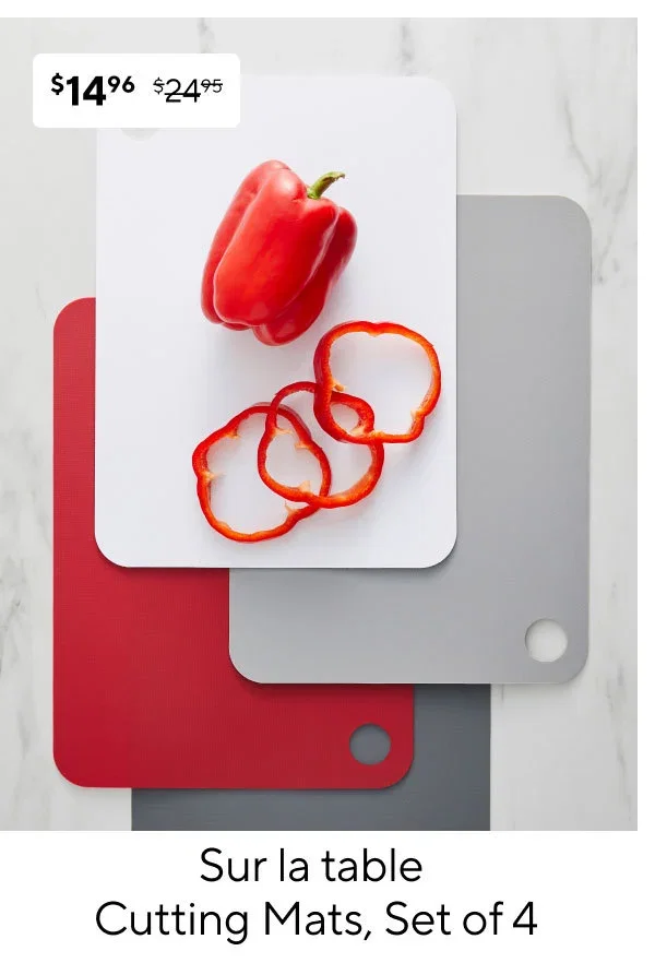 Sur La Table Cutting Mats, Set of 4