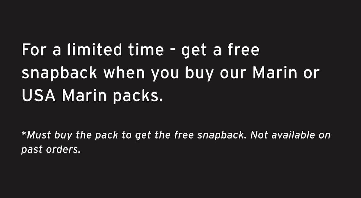 MARIN BOOT DEALS - GET A FREE SNAPBACK