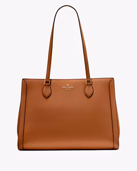 Madison Saffiano East West Leather Large Laptop Tote