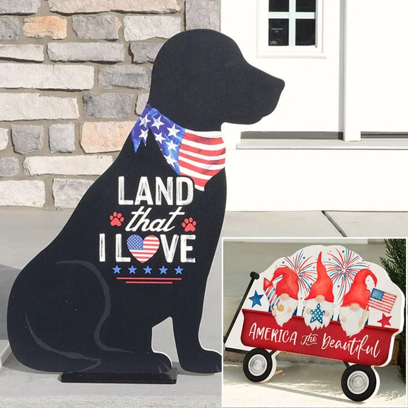 Image of Americana Shape Porch Sign