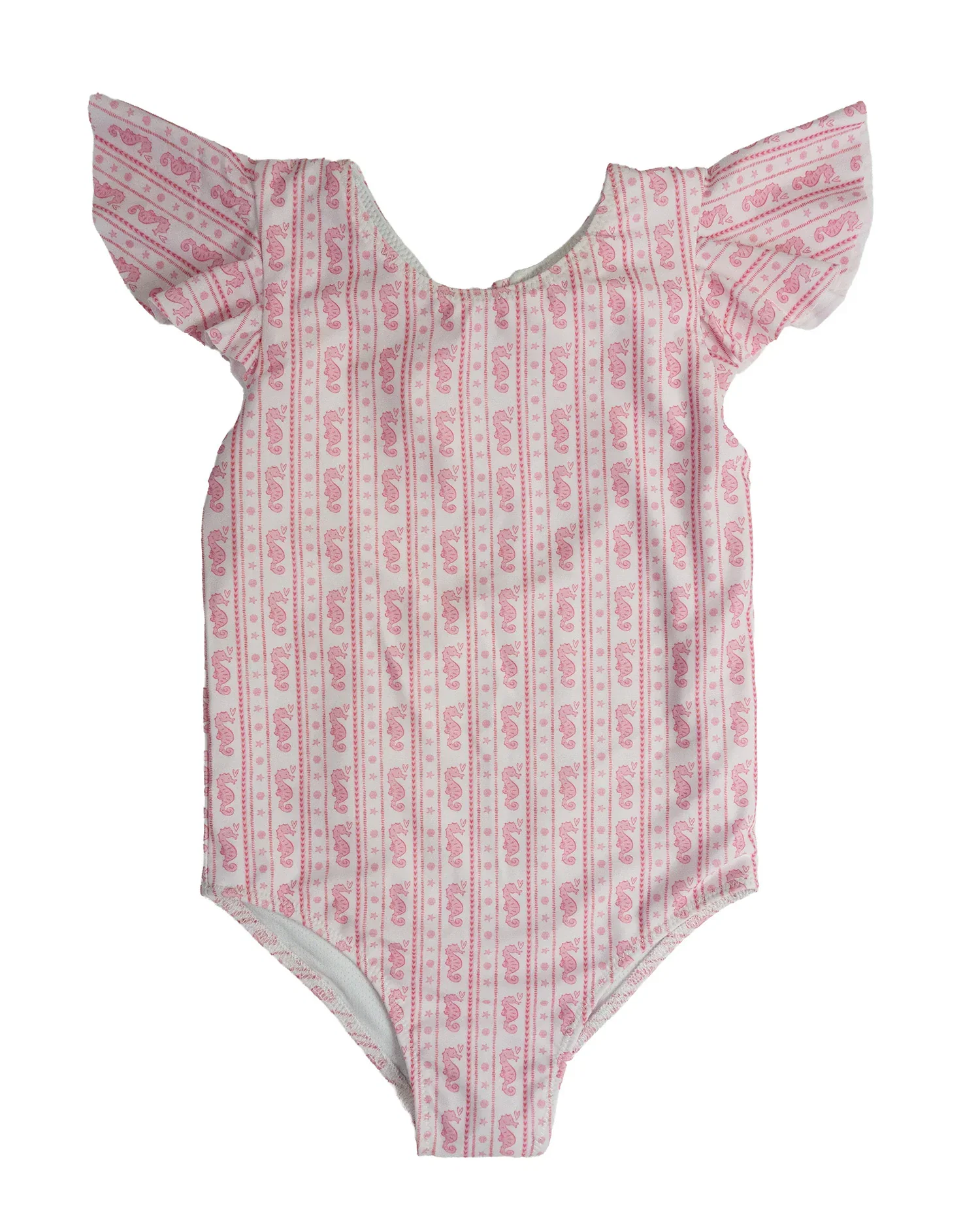 Image of Seahorse and Shell Stripes One Piece