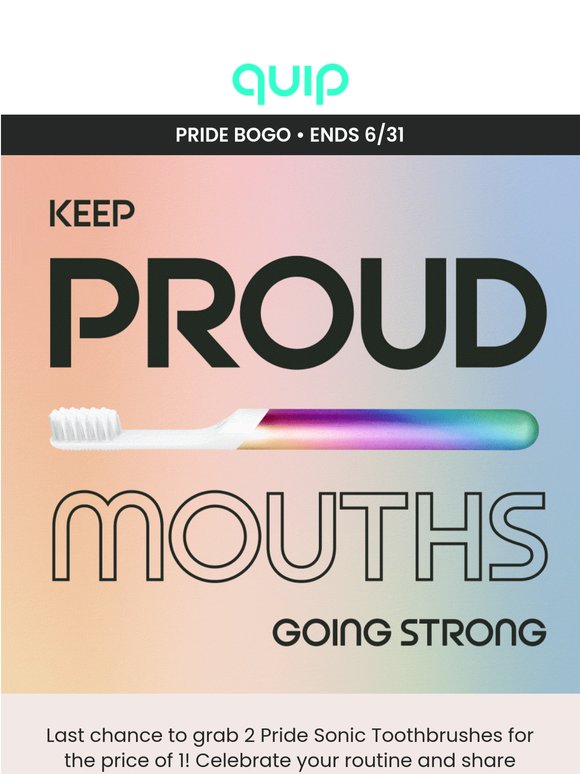 Get a BOGO Pride Brush before it’s over