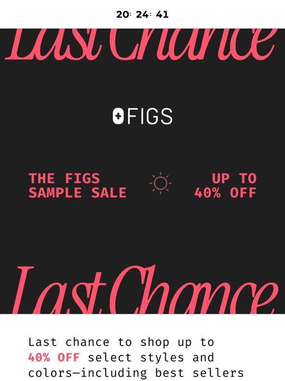 Ending Soon: The FIGS Sample Sale
