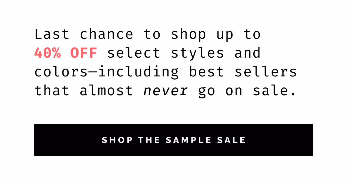 Shop The Sample Sale