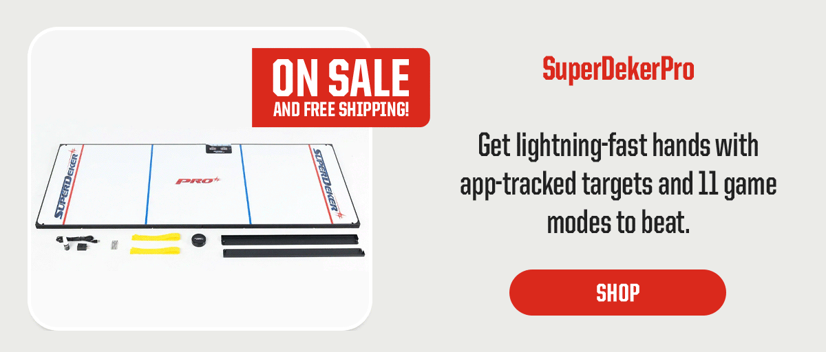 Product Block 5: SuperDekerPro. Get lightning-fast hands with app-tracked targets and 11 game modes to beat. On sale and free shipping! CTA: Shop Now