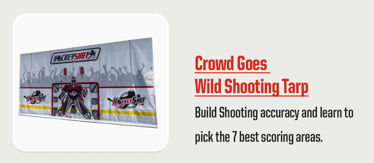 Product Block 1: Crowd Goes Wild Shooting Tarp. Build Shooting accuracy and learn to pick the 7 best scoring areas.