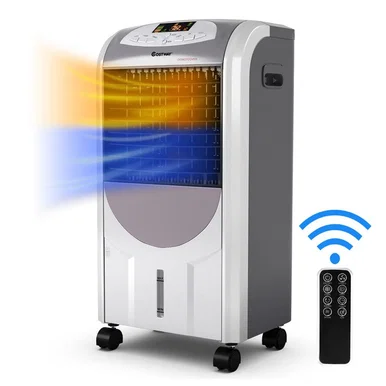 Portable Evaporative Air Cooler/Heater with Washable Filter