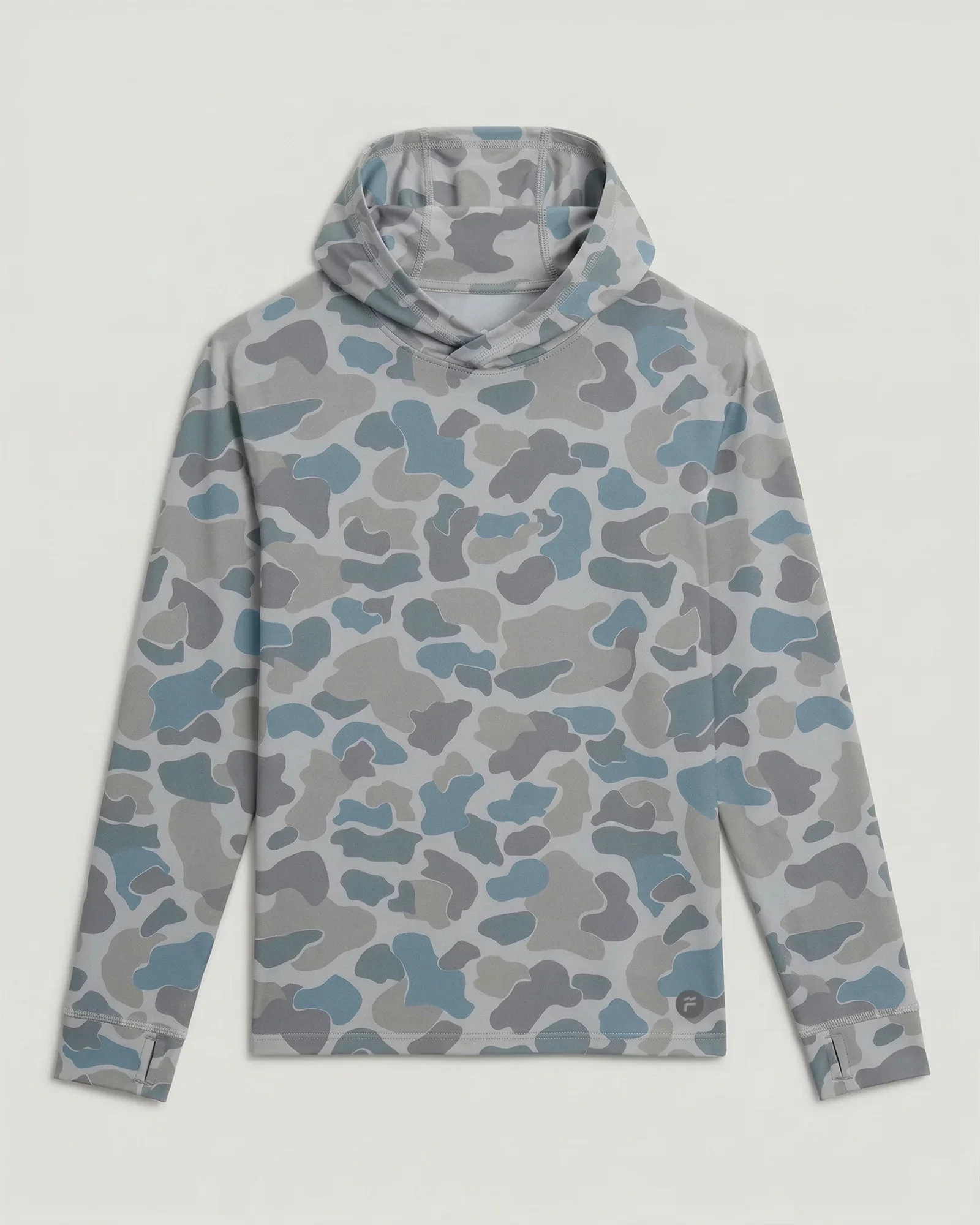Image of Men's Elevate Lightweight Hoodie - Vintage Camo Aspen Grey